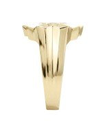 Кольцо из лимонного золота c бриллиантами