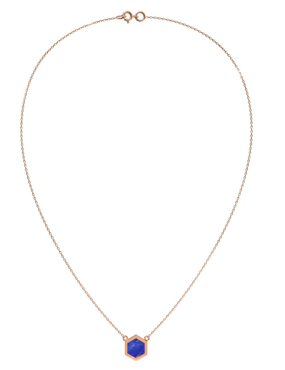 Колье из золота c лазуритом