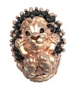 Кольцо из золота c эмалью и ониксом