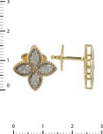 Серьги из лимонного золота c бриллиантами