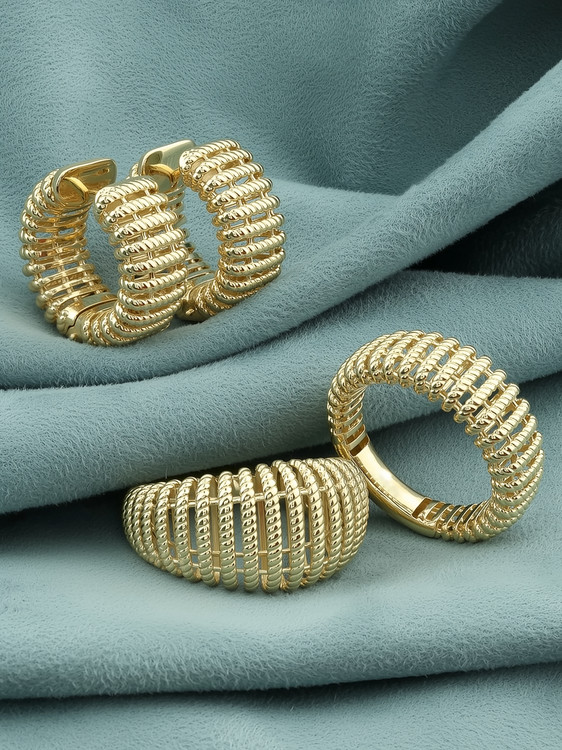 Серьги из лимонного золота 585 пробы