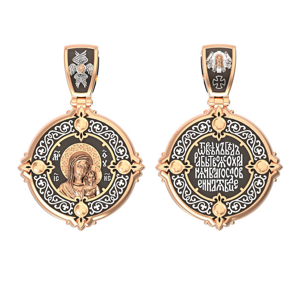 Образок из красного золота 585 пробы