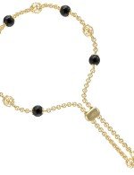 Браслет из лимонного золота c ониксом