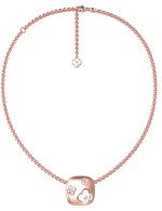 Колье из розового золота c бриллиантами и перламутром