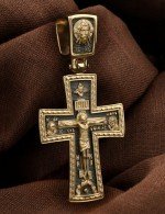 Крест из лимонного золота