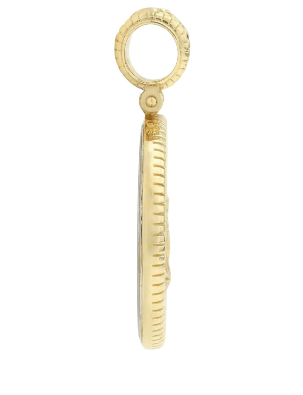 Подвеска из лимонного золота c эмалью