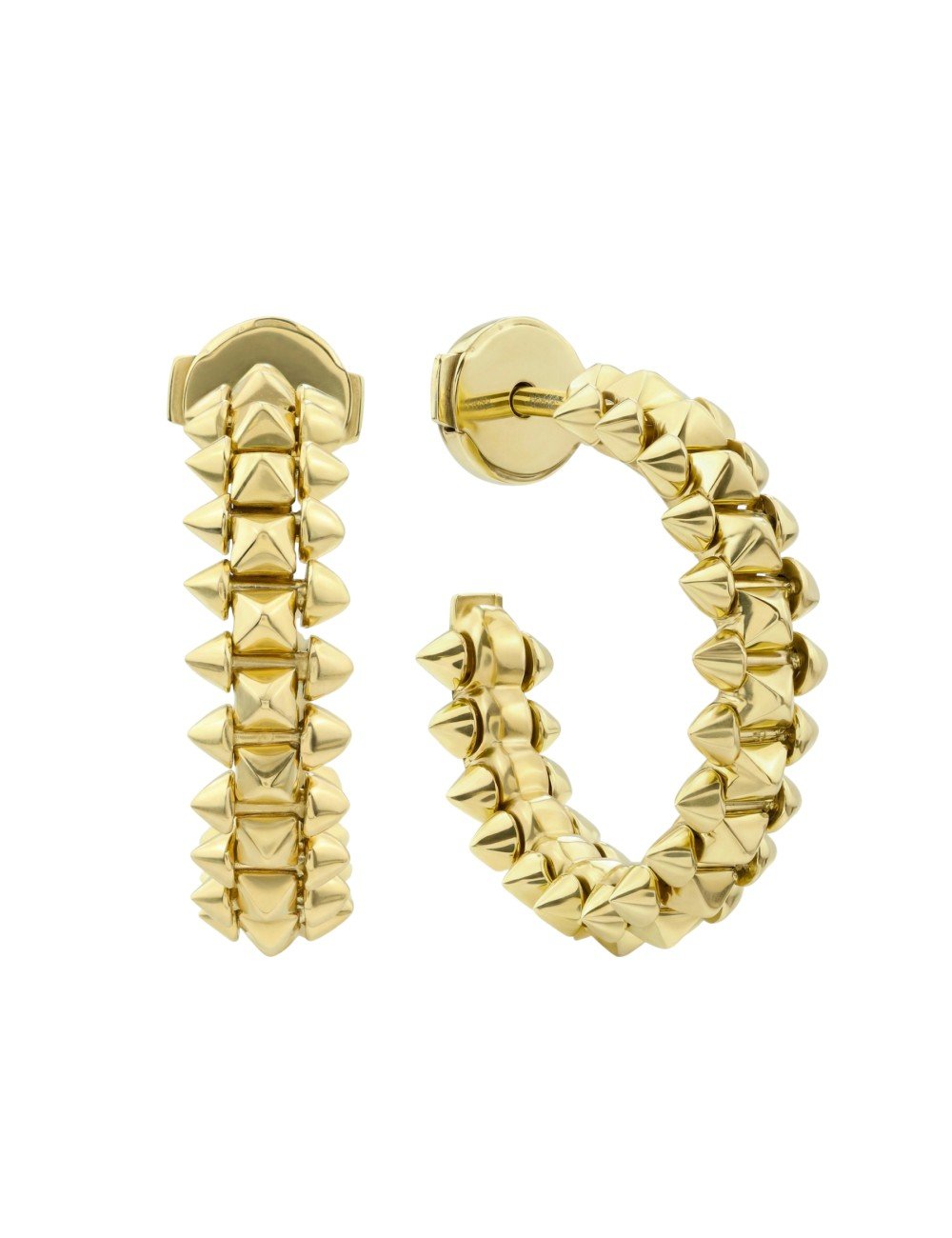 Серьги из лимонного золота