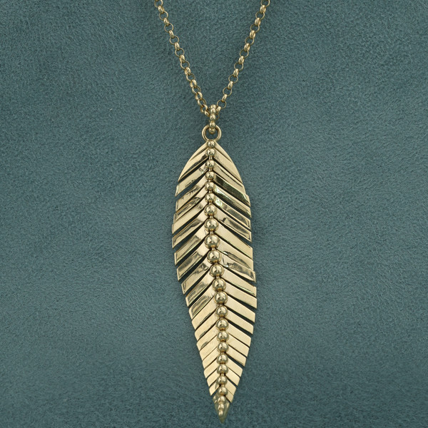 Колье из лимонного золота 585 пробы