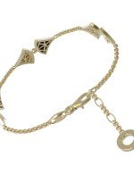 Браслет из лимонного золота c бриллиантами и лазуритом