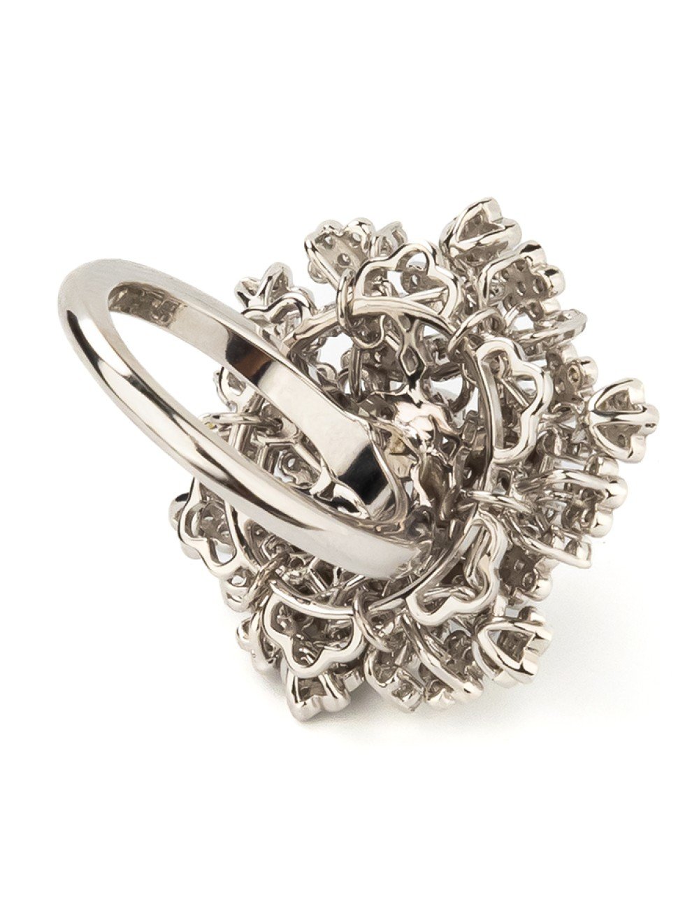 Кольцо из белого золота c бриллиантами