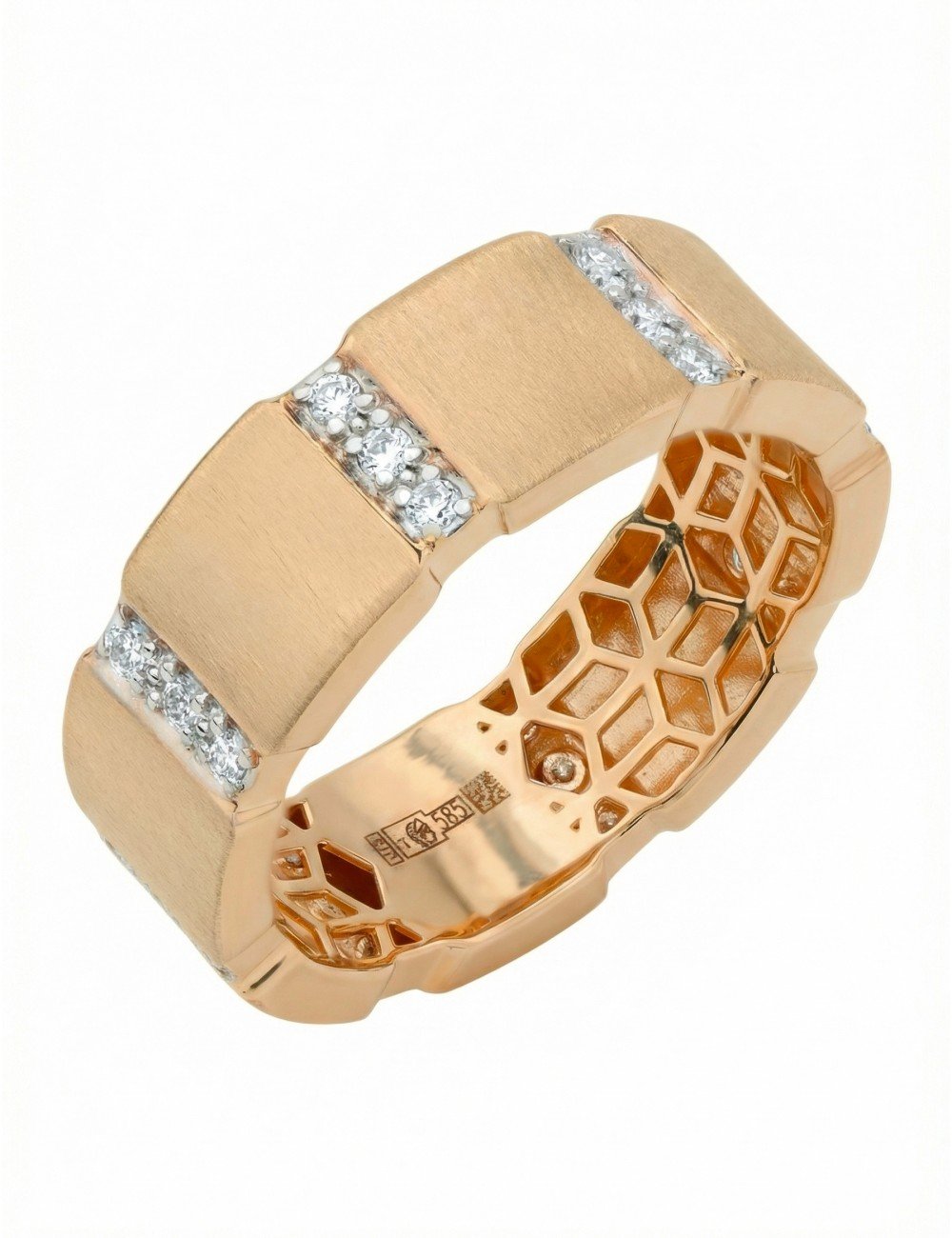 Кольцо из золота c бриллиантами