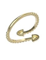 Кольцо из лимонного золота c бриллиантами