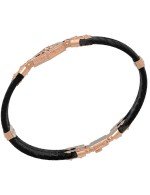 Браслет из золота c шнурком и ониксом