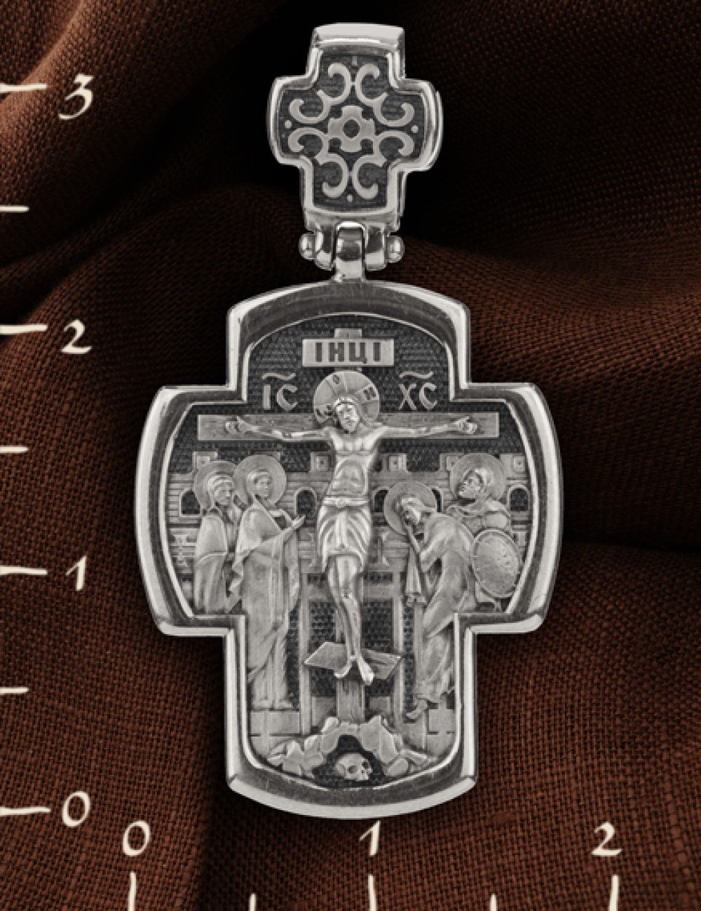 Крест из белого золота