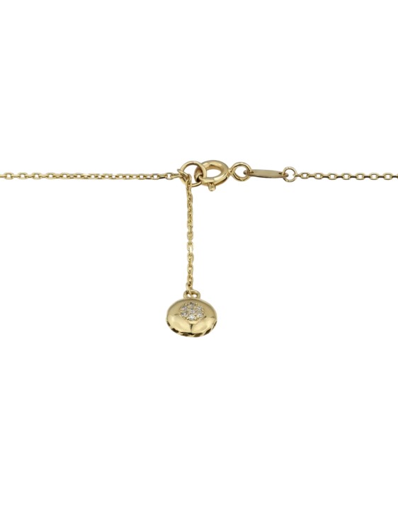 Колье из лимонного золота 585 пробы c бриллиантами