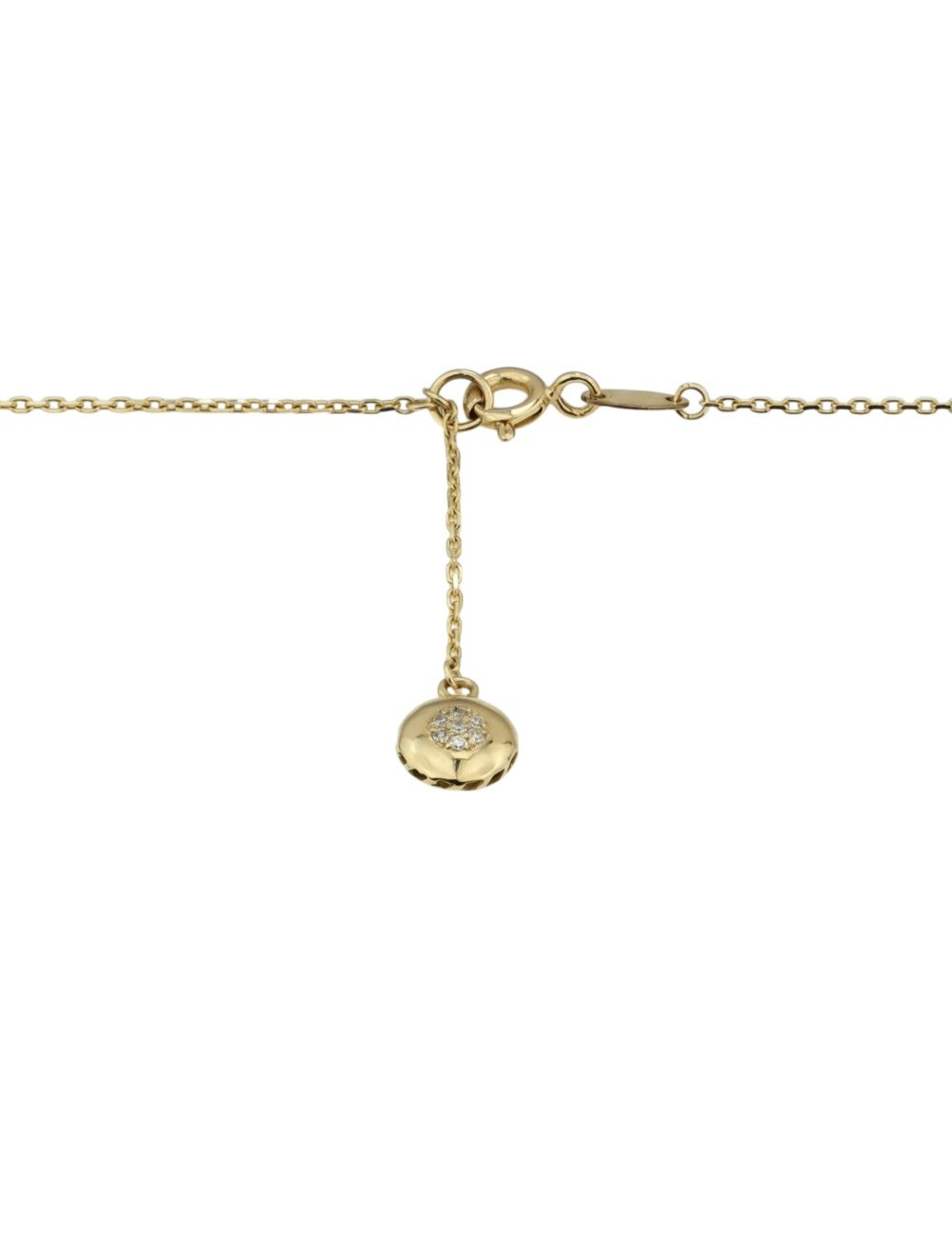 Колье из лимонного золота c бриллиантами