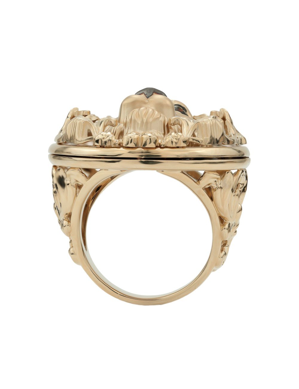 Кольцо из золота c эмалью и ониксом