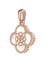 Подвеска из золота c бриллиантами и перламутром