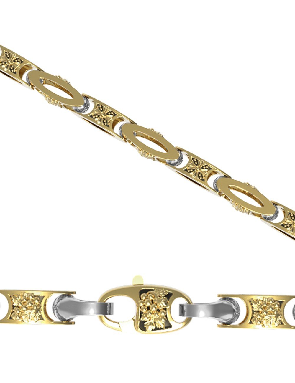 Цепь из лимонного золота