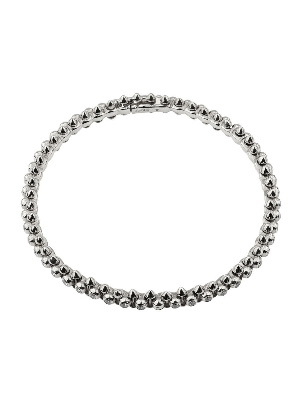 Браслет из белого золота 585 пробы c бриллиантами