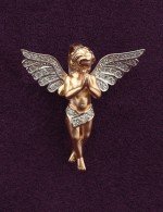 Подвеска из золота c фианитом