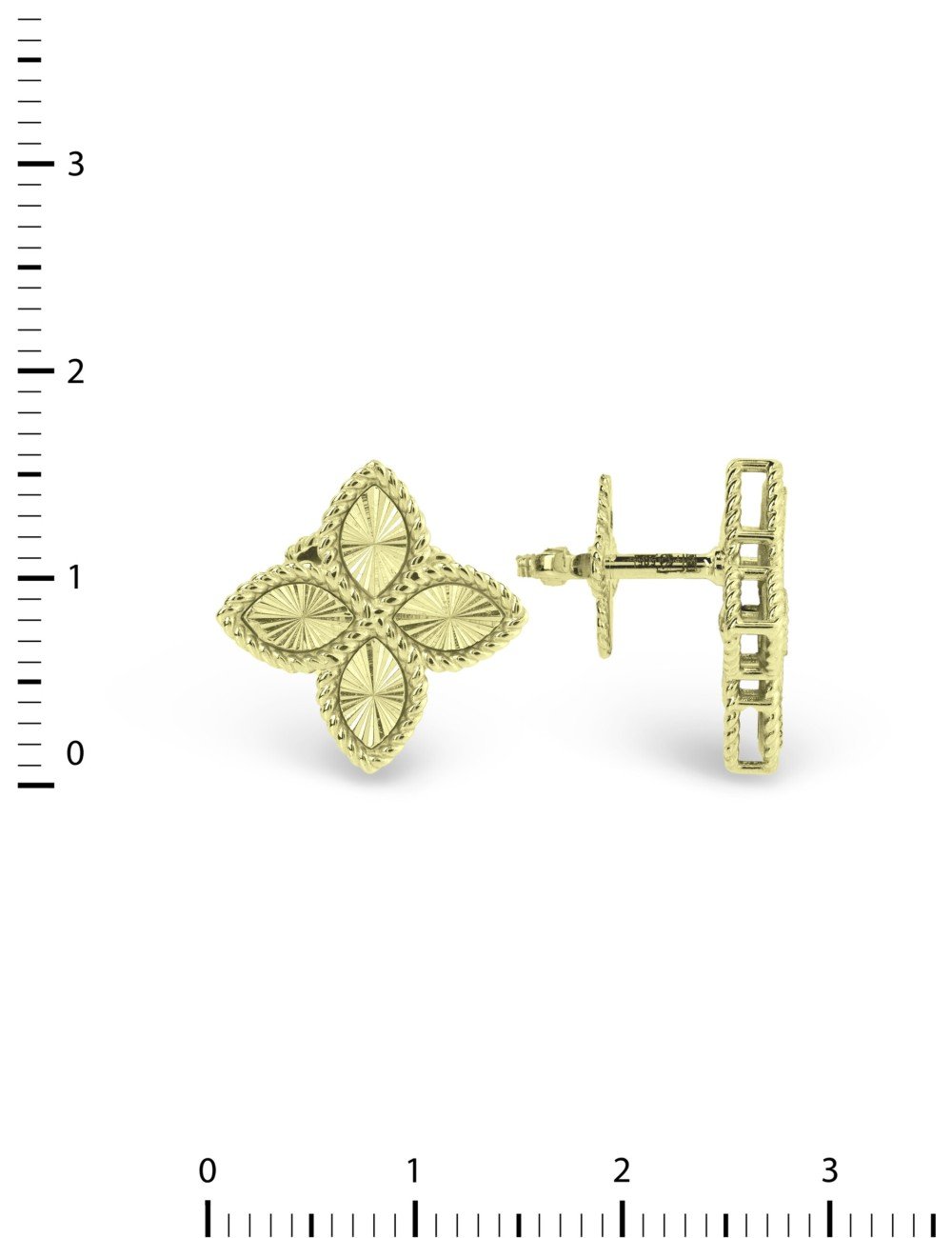 Серьги из лимонного золота