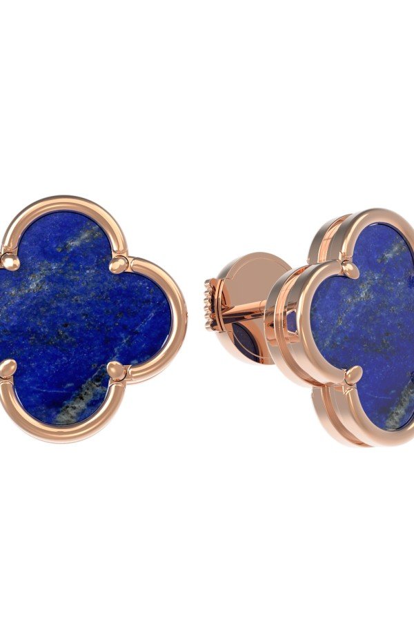 Серьги из золота c лазуритом