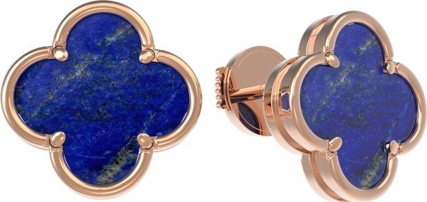 Серьги из золота c лазуритом