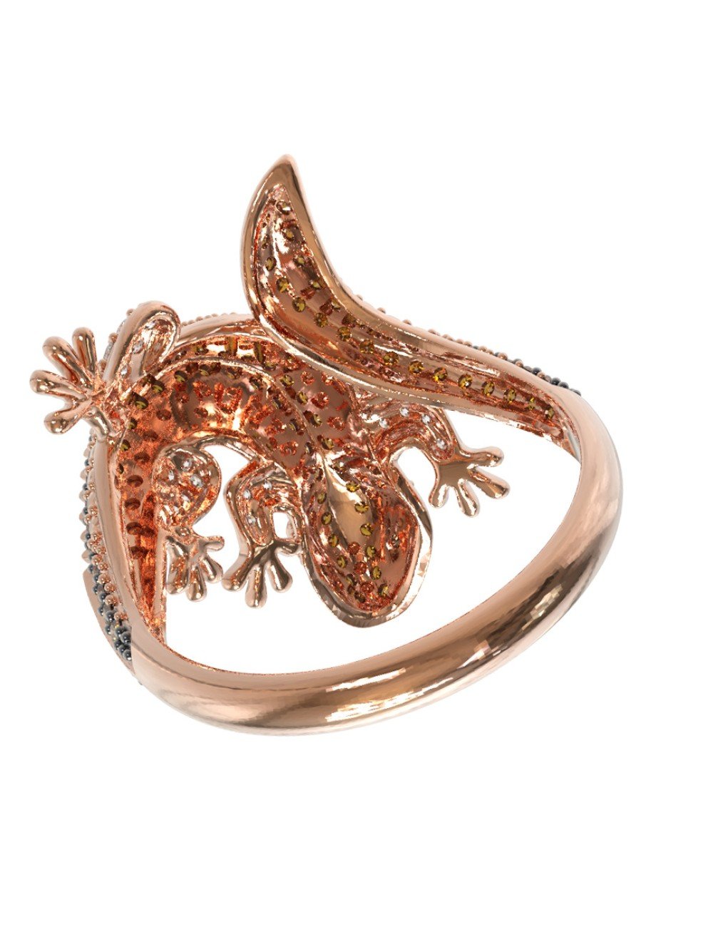 Кольцо из золота c фианитом