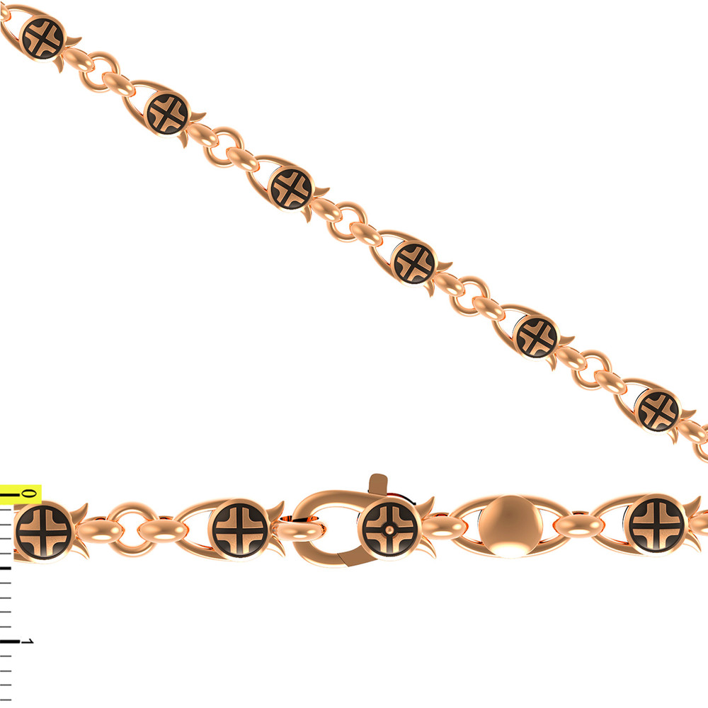 Цепь из красного золота 585 пробы