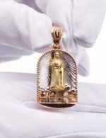 Образок из золота c эмалью