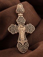 Крест из золота c эмалью