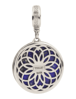 Подвеска из белого золота c лазуритом