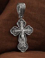 Крест из белого золота