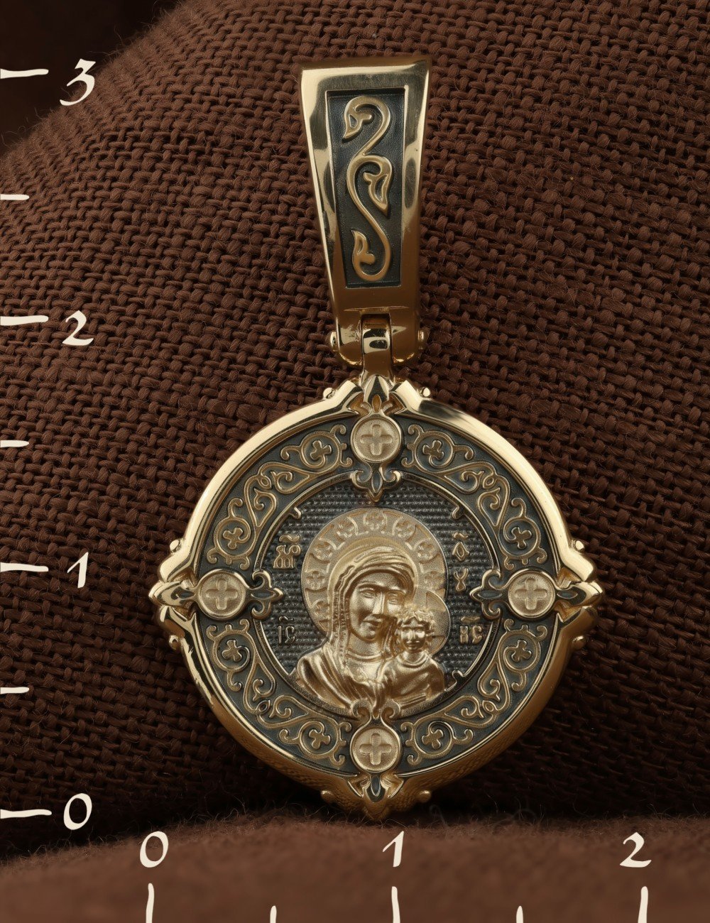 Образок из лимонного золота