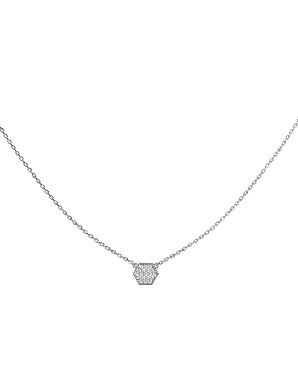 Колье из белого золота c бриллиантами