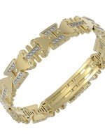 Браслет из лимонного золота c бриллиантами