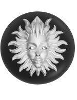 Кольцо из белого золота c ониксом