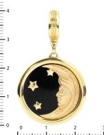 Подвеска из лимонного золота c ониксом