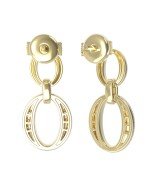 Серьги из лимонного золота c бриллиантами