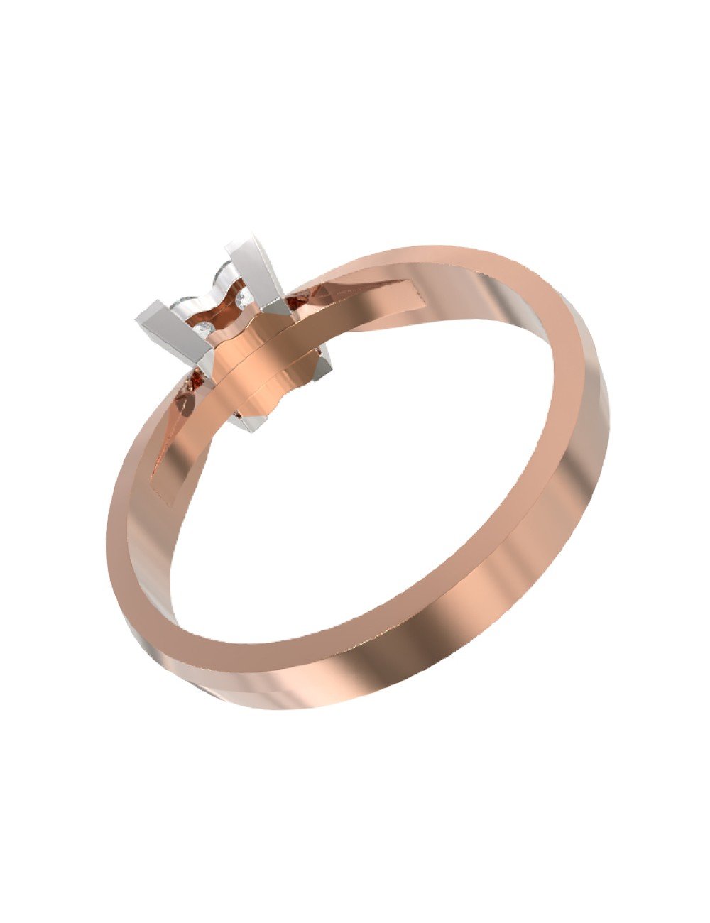 Кольцо из золота c бриллиантами