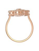 Кольцо из золота c бриллиантами и перламутром