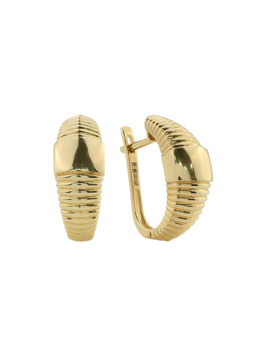 Серьги из лимонного золота