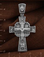 Крест из белого золота