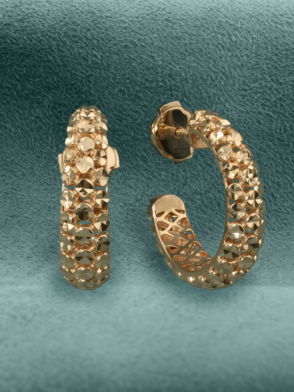 Серьги из красного золота 585 пробы