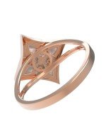 Кольцо из золота c перламутром