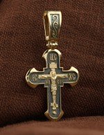 Крест из лимонного золота