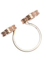 Кольцо из золота c тигровым глазом и перламутром