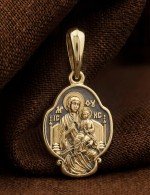 Образок из лимонного золота 585 пробы