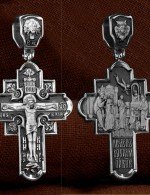 Крест из белого золота